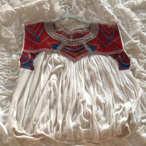 Free People Embroidered top